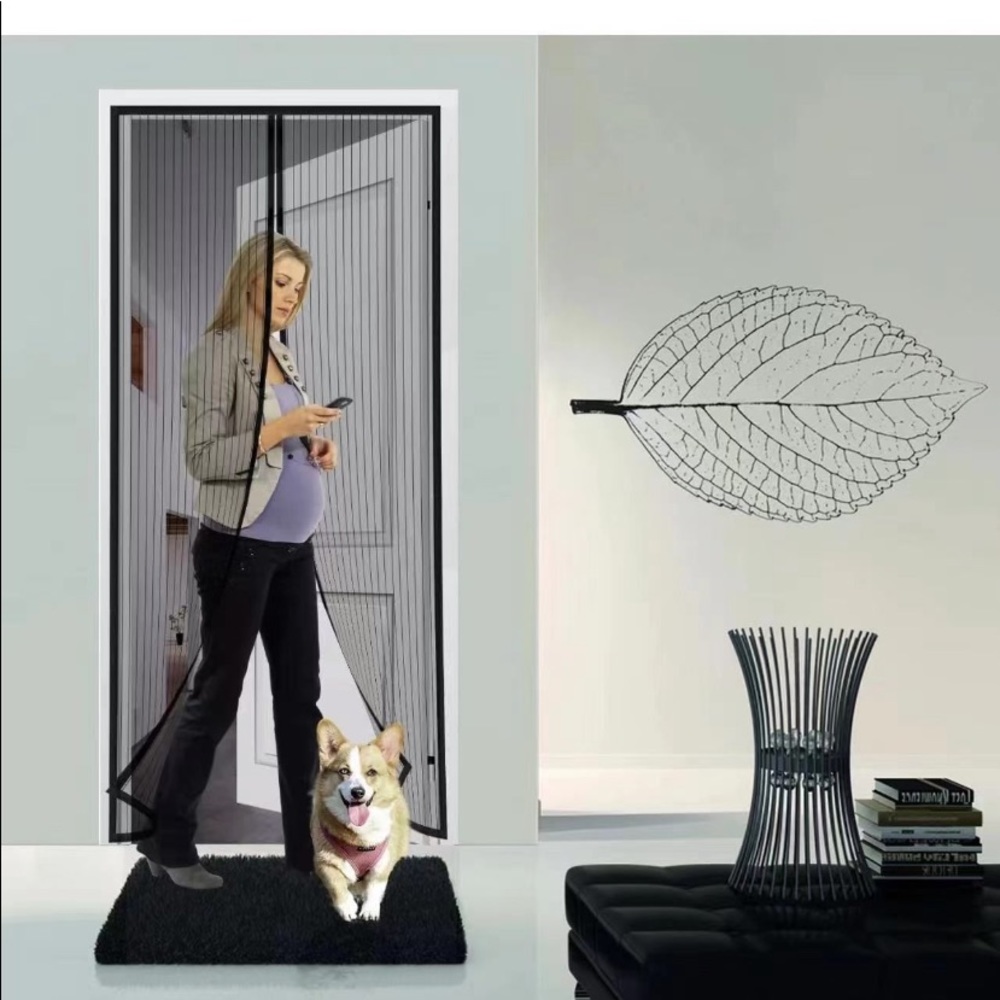 Magnetic Screen Door - Keep Bugs Out, Let Cool Breeze In - Self Sealing Magnets,